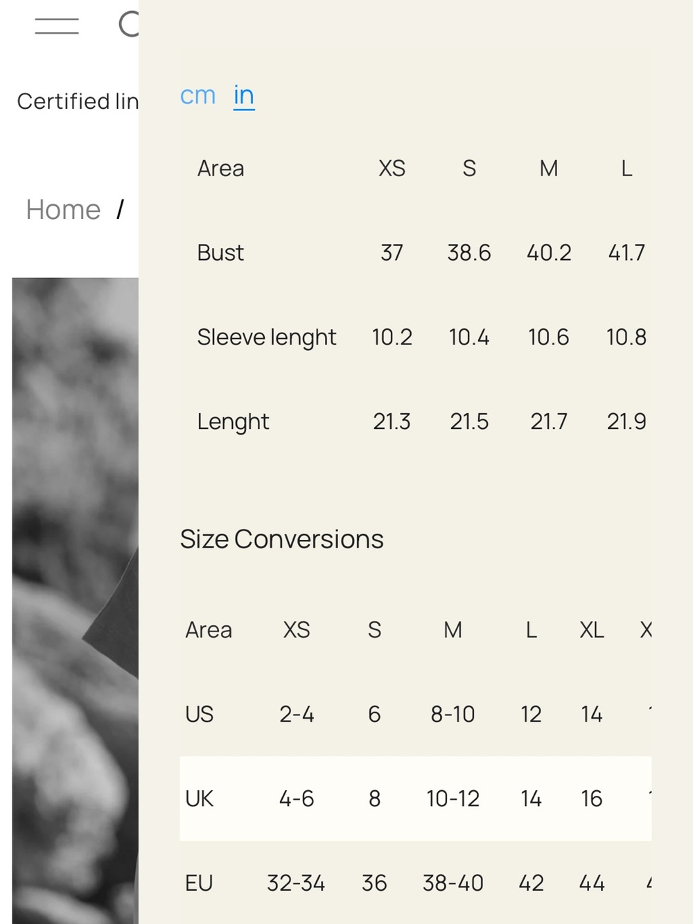Handmade Linen Crop Top — Earthy Taupe - Picture 7 of 7